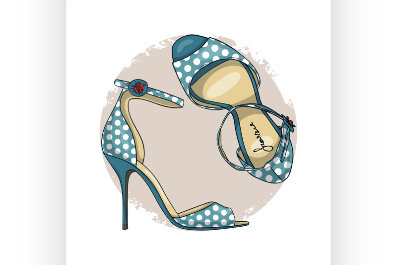 fashion-vector-sketch-womens-shoes