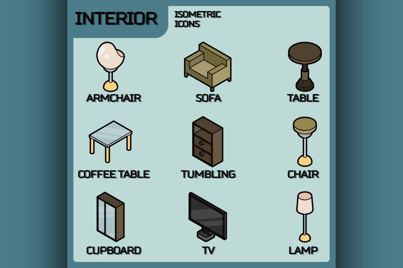 interior-color-outline-isometric-icons