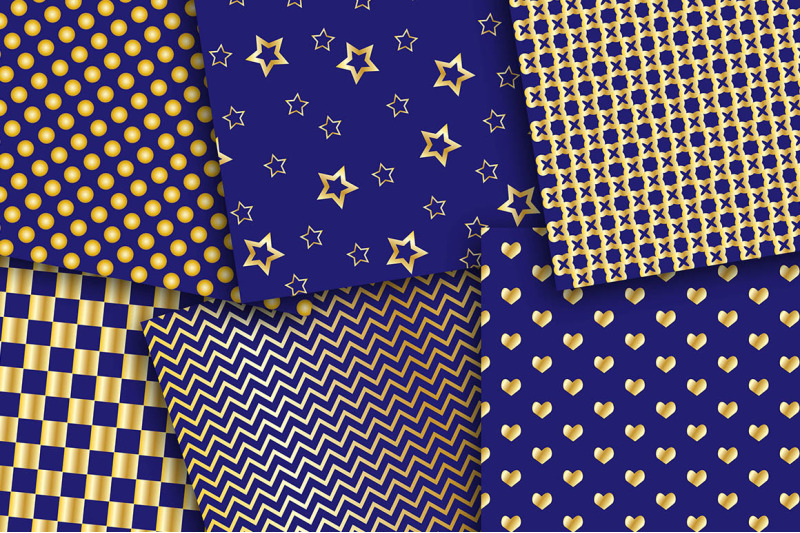 marine-blue-and-gold-digital-paper-stars-hearts-polka-dot-blue-go