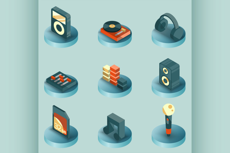 dj-color-isometric-icons