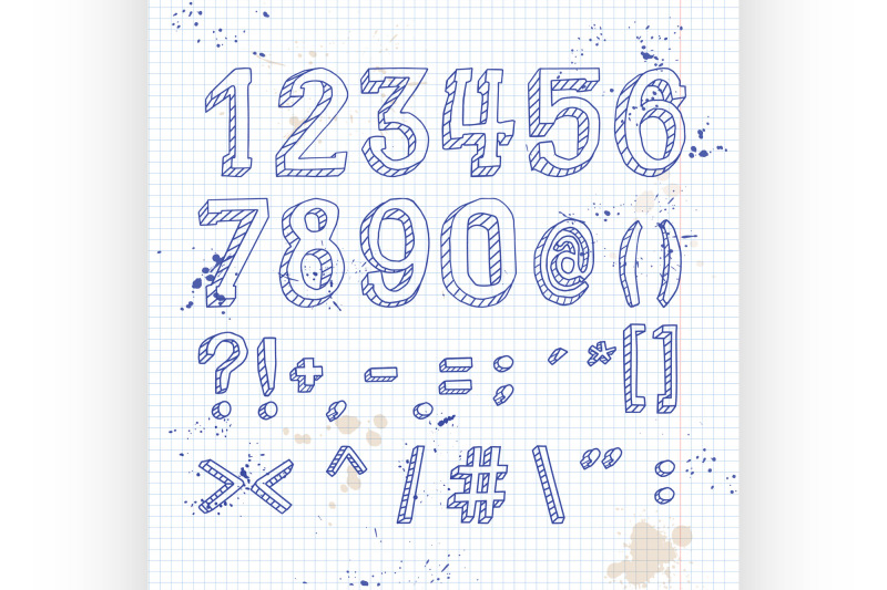 numbers-and-symbols-on-notebook