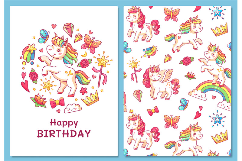 magic-cute-unicorn-greeting-card-cartoon-vector-template