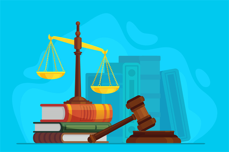 law-and-justice-scale-justice-and-wooden-judge-gavel-auction-symbol