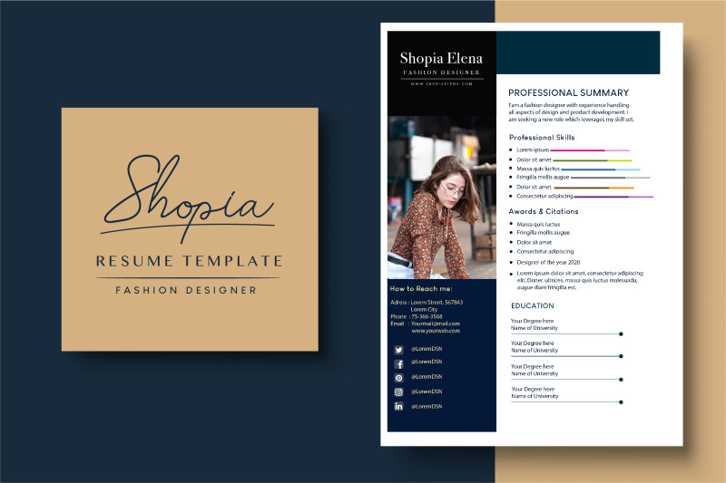 resume-template-fashion-designer