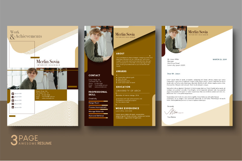 resume-template-interior-designer