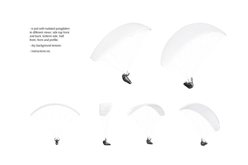 paraglider-mockups-set