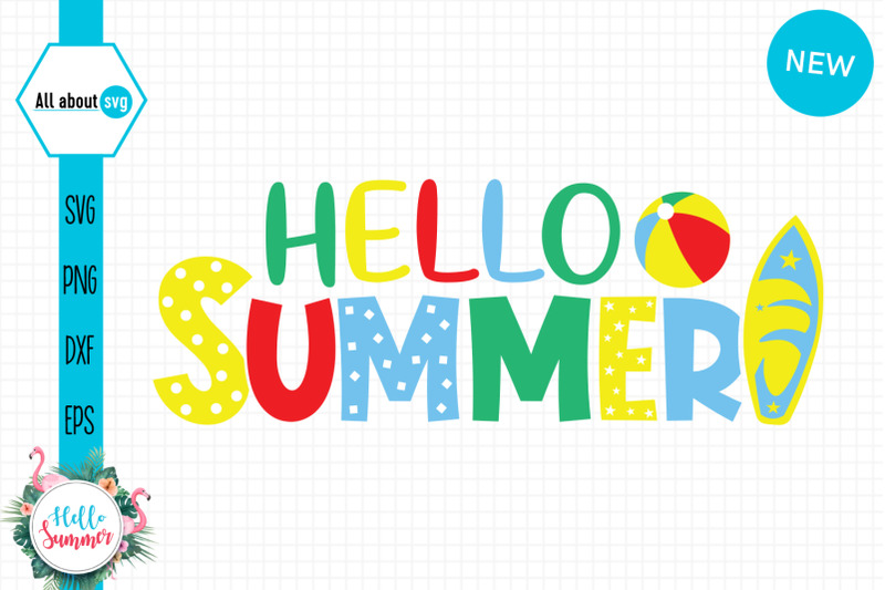 colorful-hello-summer-svg