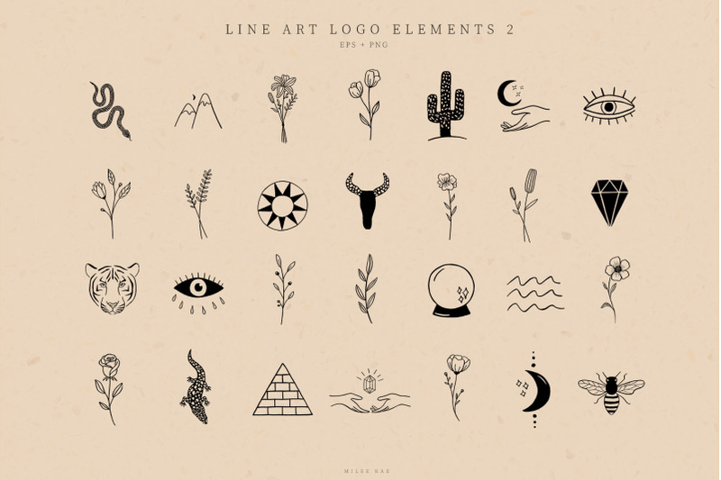 line-art-logo-elements-logo-design-business-illustration-one-line