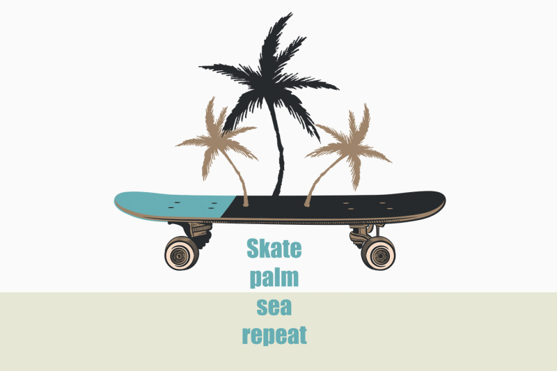 fashion-illustration-with-skateboard-and-palms