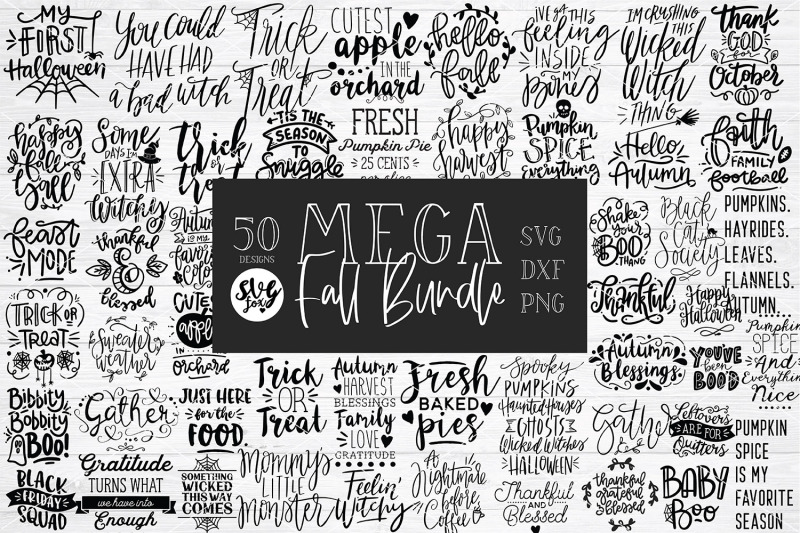 Download The Fall Favorites Craft Bundle By Thehungryjpeg Thehungryjpeg Com