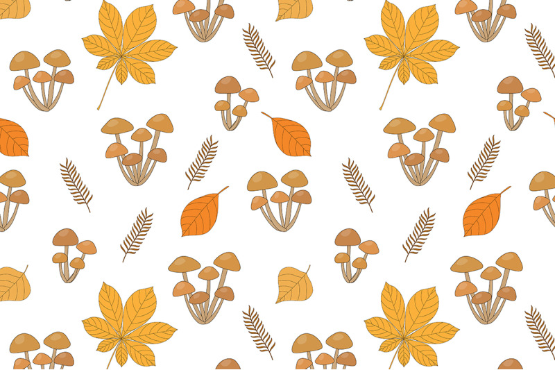set-seamless-pattern-autumn-vector-illustration