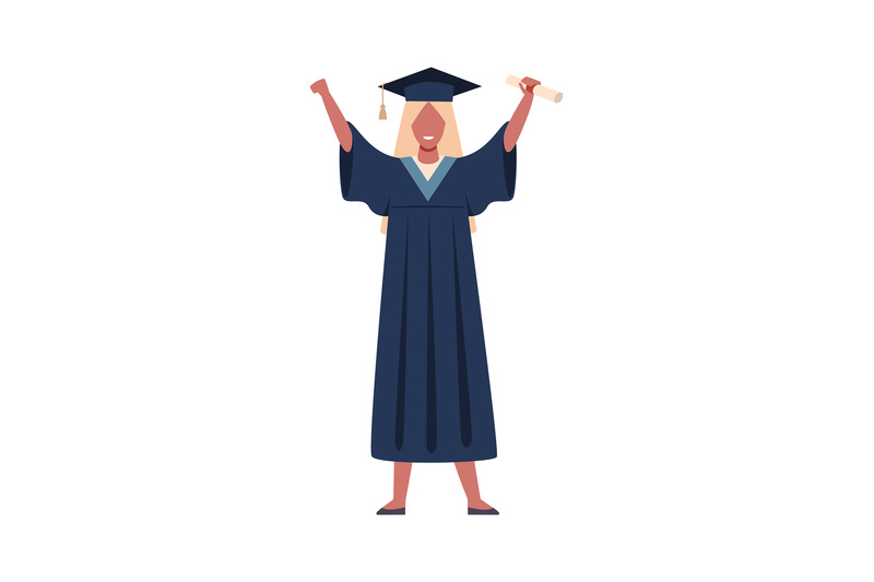 graduated-student-vector-girl-wearing-graduation-robe-with-education