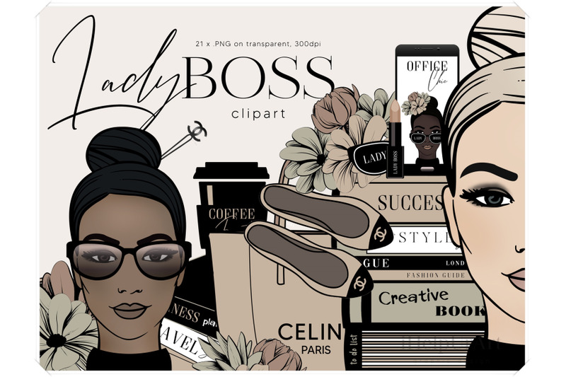 girl-boss-clipart-fashion-illustration