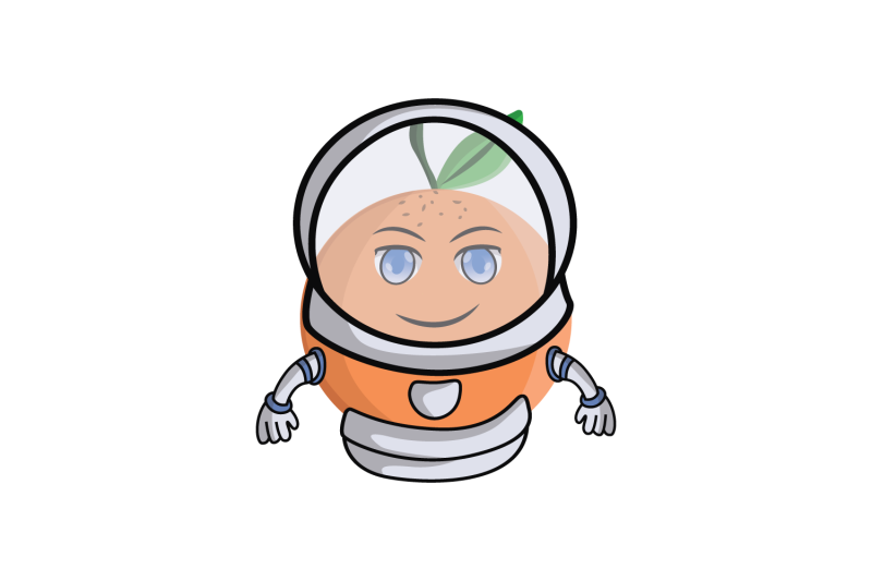 orange-fruit-astronaut-cartoon-character-design