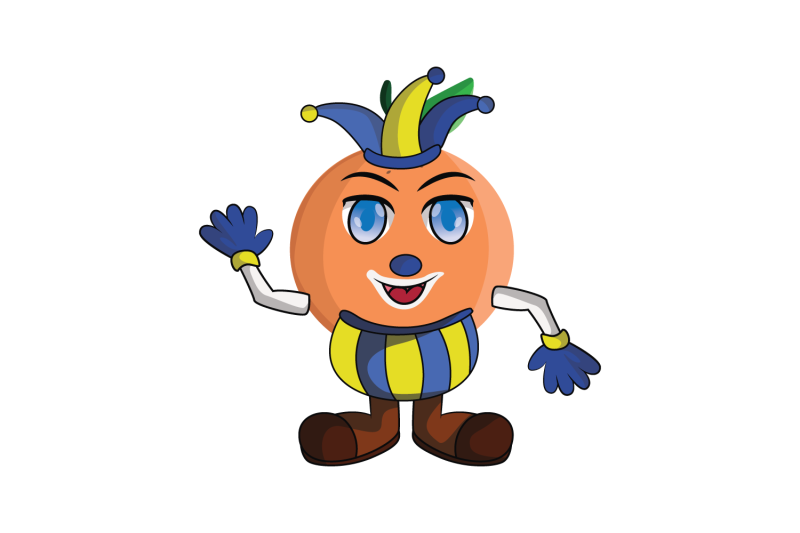 orange-fruit-jester-cartoon-character-design