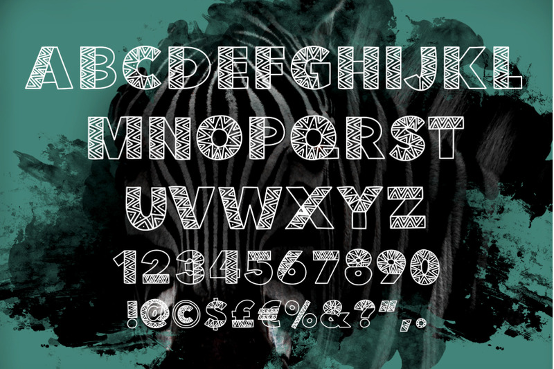 the-dotted-zebra-tribal-display-font