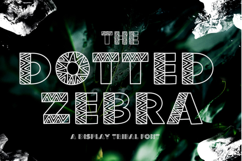 the-dotted-zebra-tribal-display-font