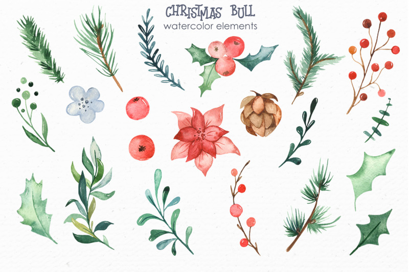 christmas-bull-watercolor-clipart