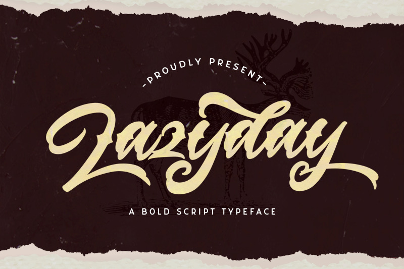 lazyday-bold-script-font