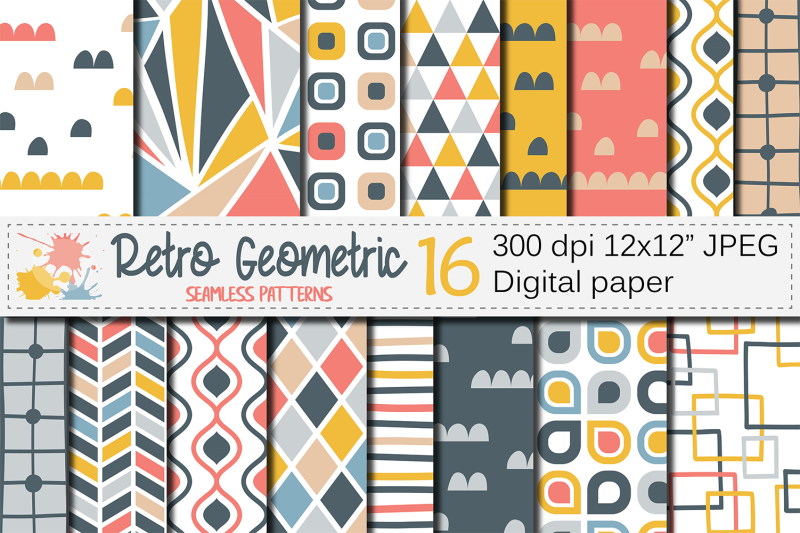 retro-geometric-seamless-patterns-blue-coral-yellow