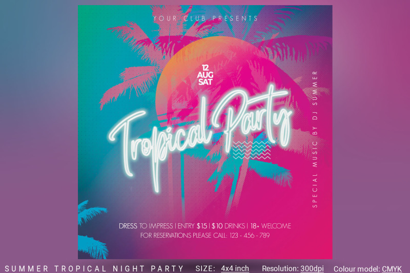 summer-tropical-night-party