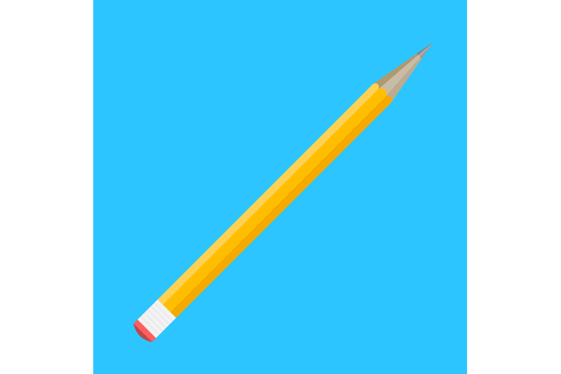 pencil-flat-isolated