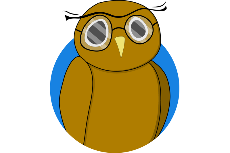 wise-owl-sticker-vector