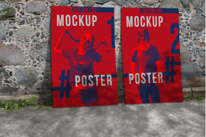two-paper-posters-mockup
