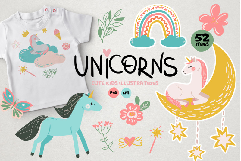 unicorn-baby-illustrations