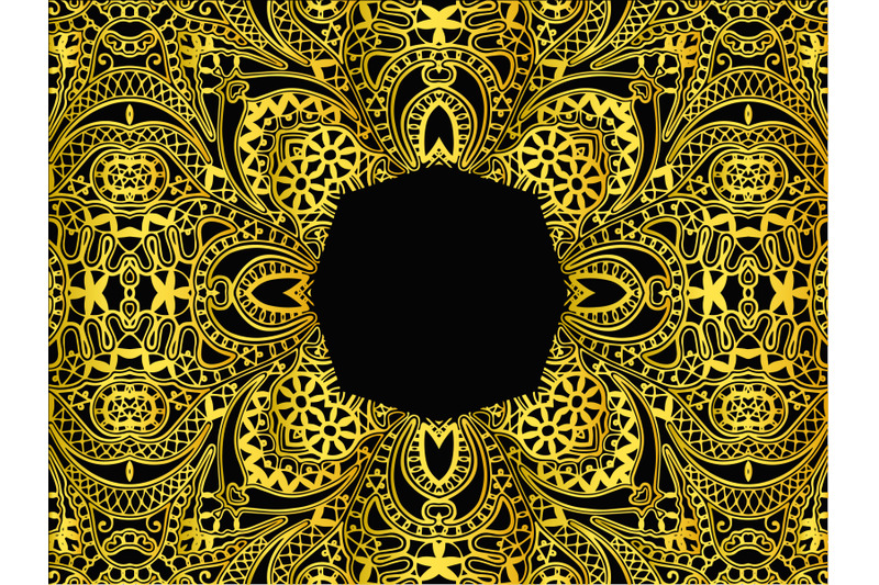 pattern-gold-flower-design