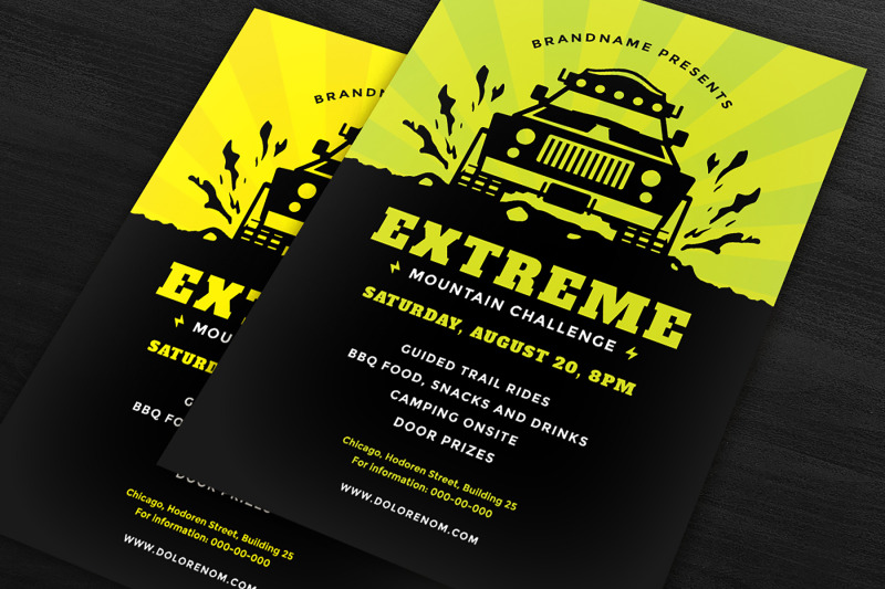 off-road-competition-flyer-template