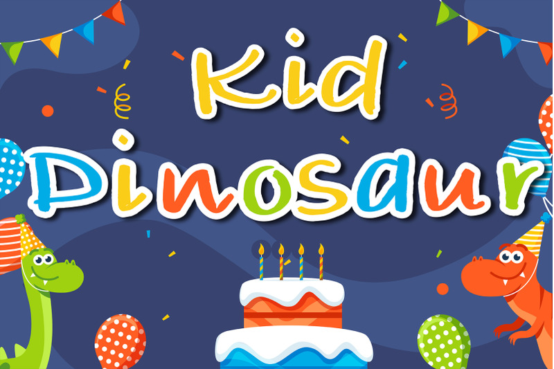 kid-dinosaur-handwritten-cute-kid-font-kawaii-style
