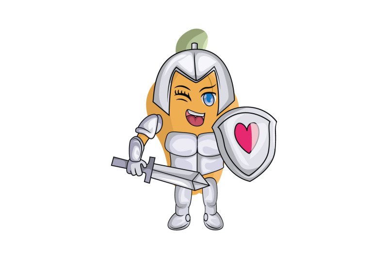 cashew-fruit-knight-cartoon-character