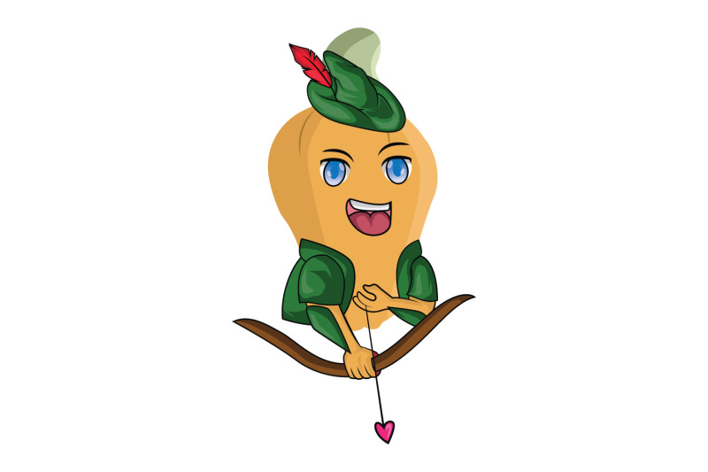 cashew-fruit-archer-cartoon-character