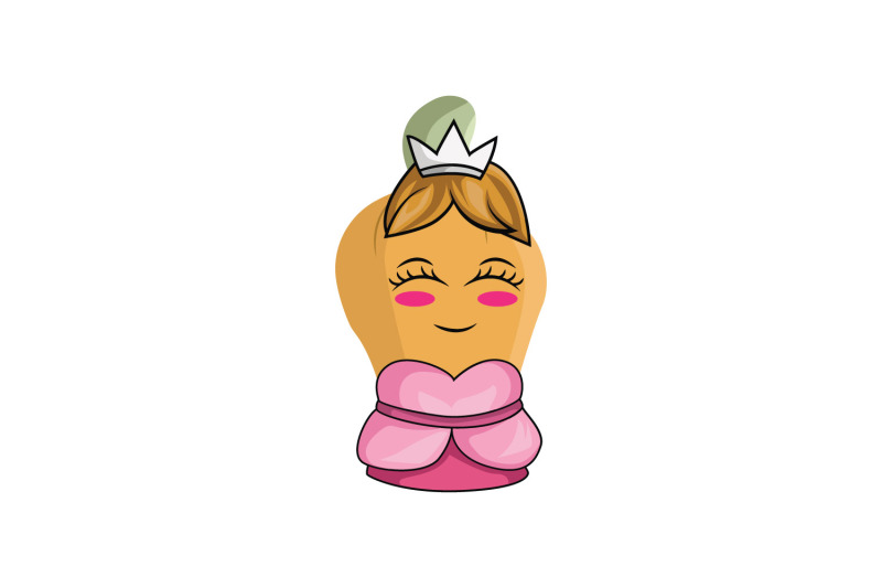 cashew-fruit-princess-cartoon-character