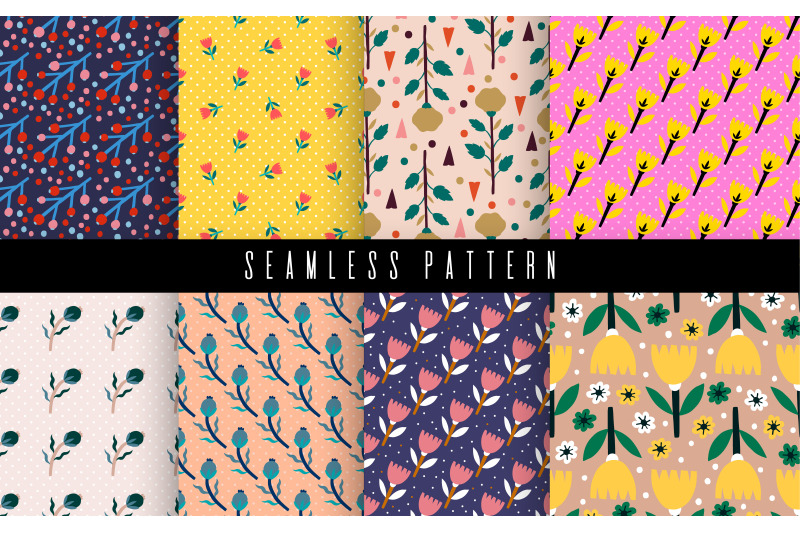 pattern-set-flower-textile