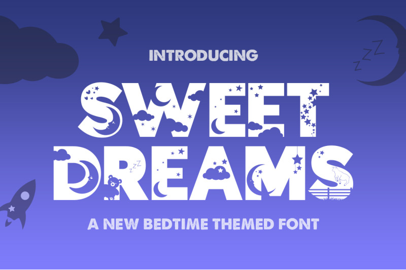 sweet-dreams-silhouette-font-kids-fonts-nursery-fonts-cute-fonts