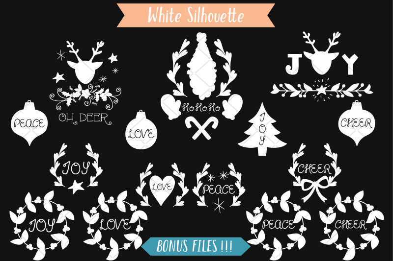 white-christmas-elements-decorative-ornaments-new-year-day-holiday