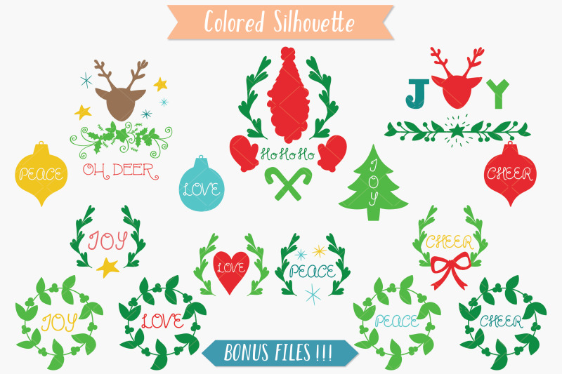 color-christmas-elements-decorative-ornaments-new-year-day-holiday