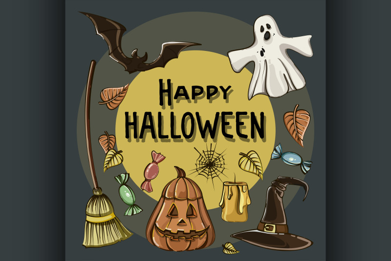 happy-halloween-hand-drawn-illustrations