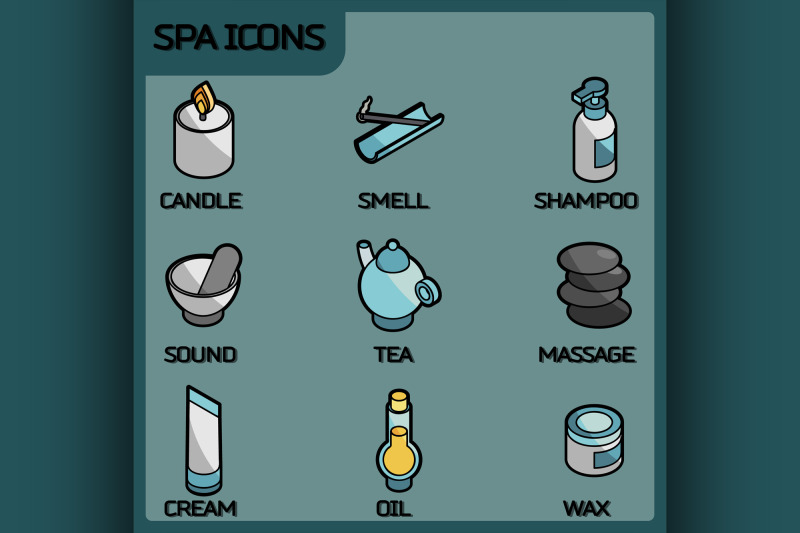 spa-color-outline-isometric-icons