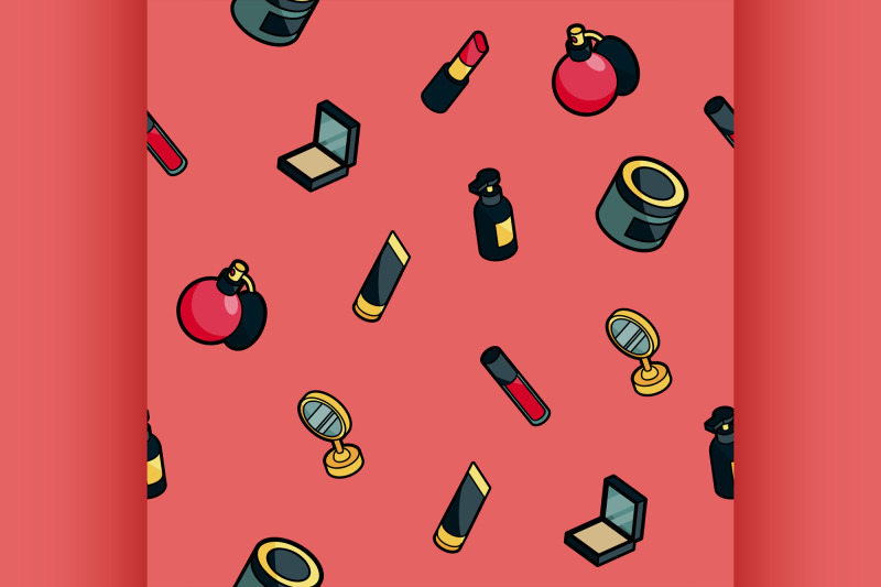 cosmetic-color-outline-isometric-pattern