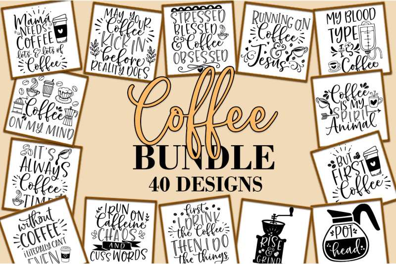 Download Coffee SVG Bundle By Freeling Design House | TheHungryJPEG.com