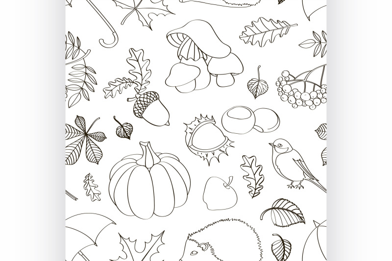 set-of-autumn-symbols-pattern