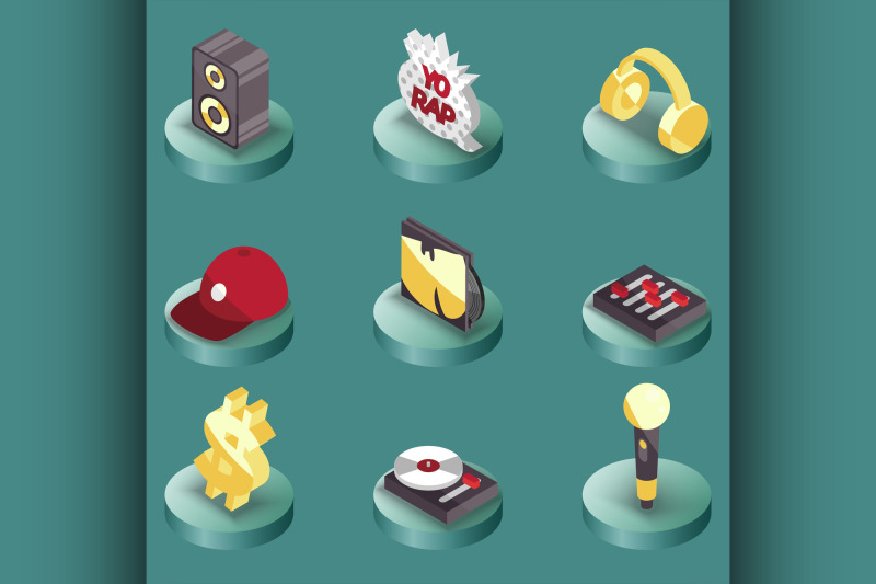 rap-color-isometric-icons