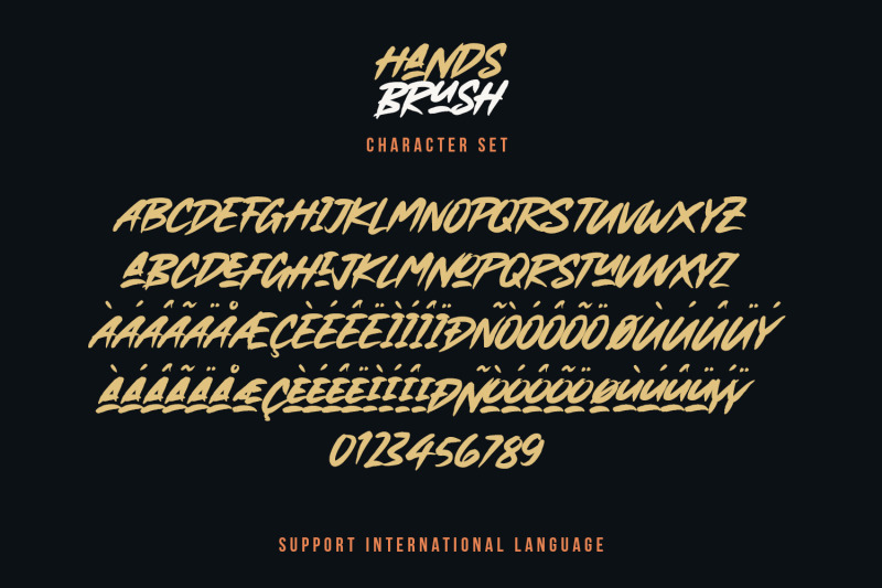 hands-brush-strong-urban-brush-font