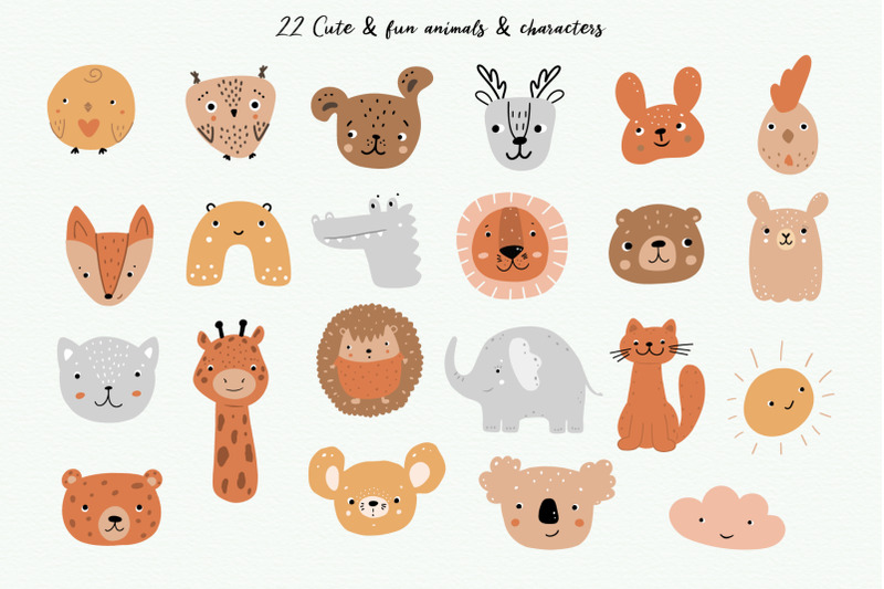 abstract-shapes-amp-baby-animals-set