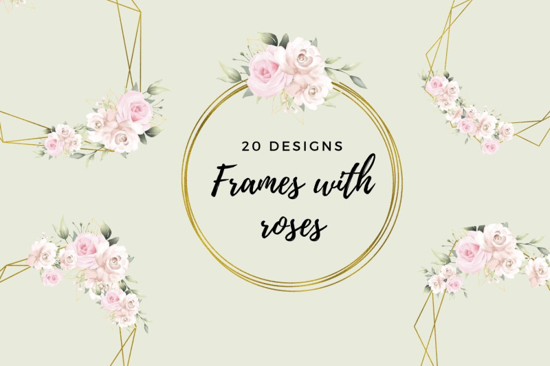 20-geometric-frames-frames-with-pink-roses