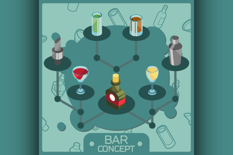 bar-color-isometric-concept-icons