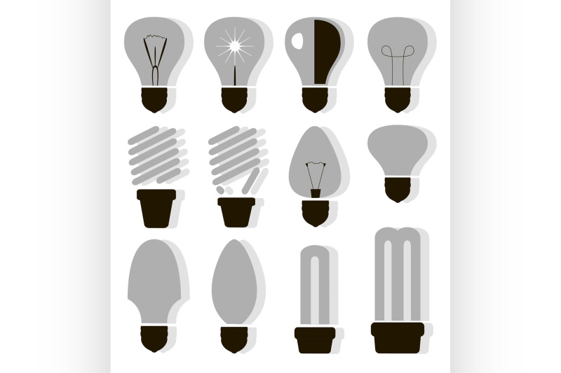 bulb-logo-icons-set